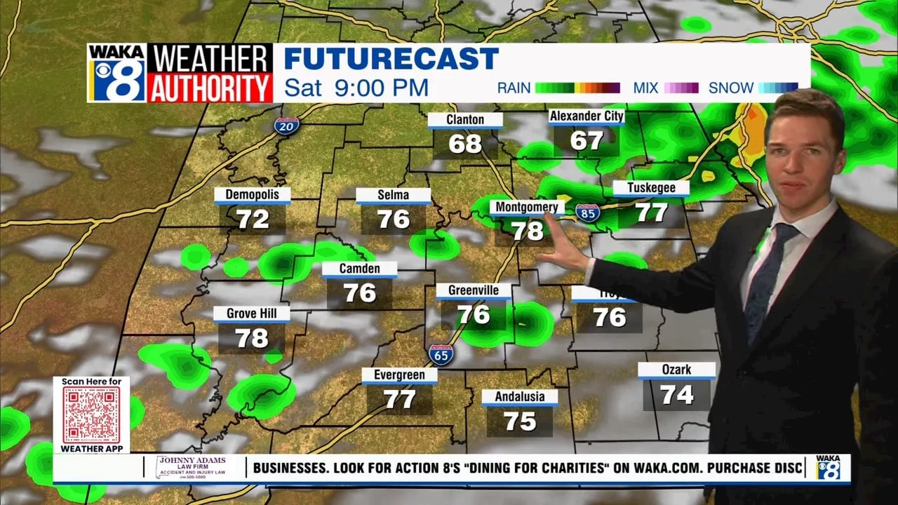 A few severe storms possible Saturday evening, sunshine Sunday