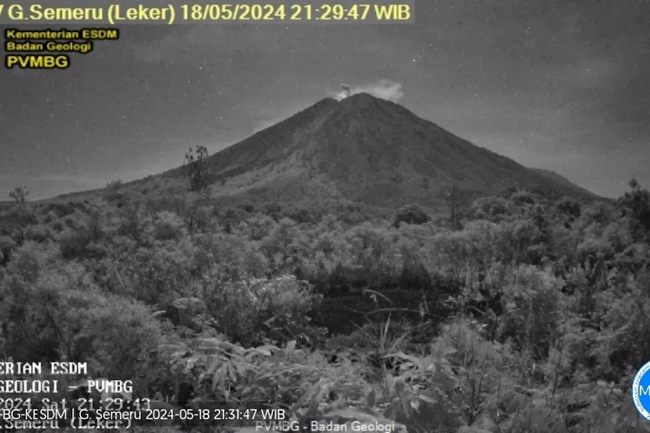 Gunung Semeru erupsi 14 kali dalam sehari