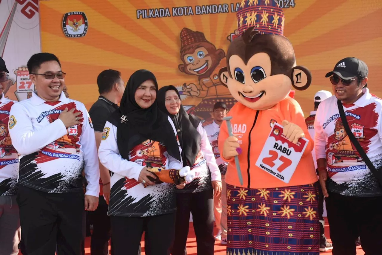 KPU Bandarlampung luncurkan tahapan Pilkada 2024 dan maskot