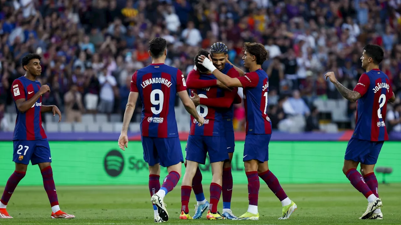 Barcelona seals lucrative 2nd place in Spain, Sorloth scores 4 as Villarreal draws with Real Madrid