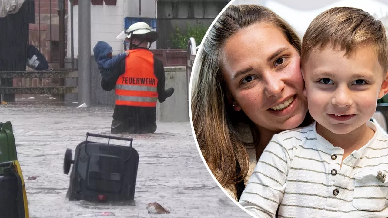 Hochwasser im Saarland: Feuerwehr-Held rettete meinen Sohn Leano (4)