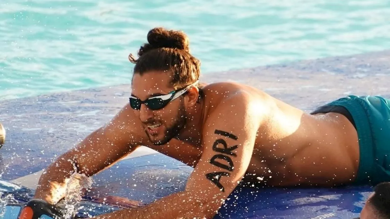 'RTL Wasserspiele': Adriano Salvaggio holt die goldene Badekappe