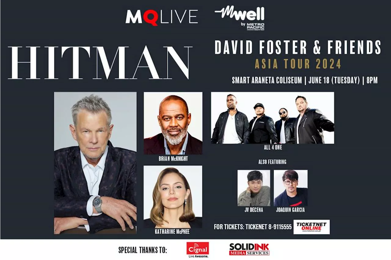 Tickets now available for David Foster & Friends Asia Tour in Manila