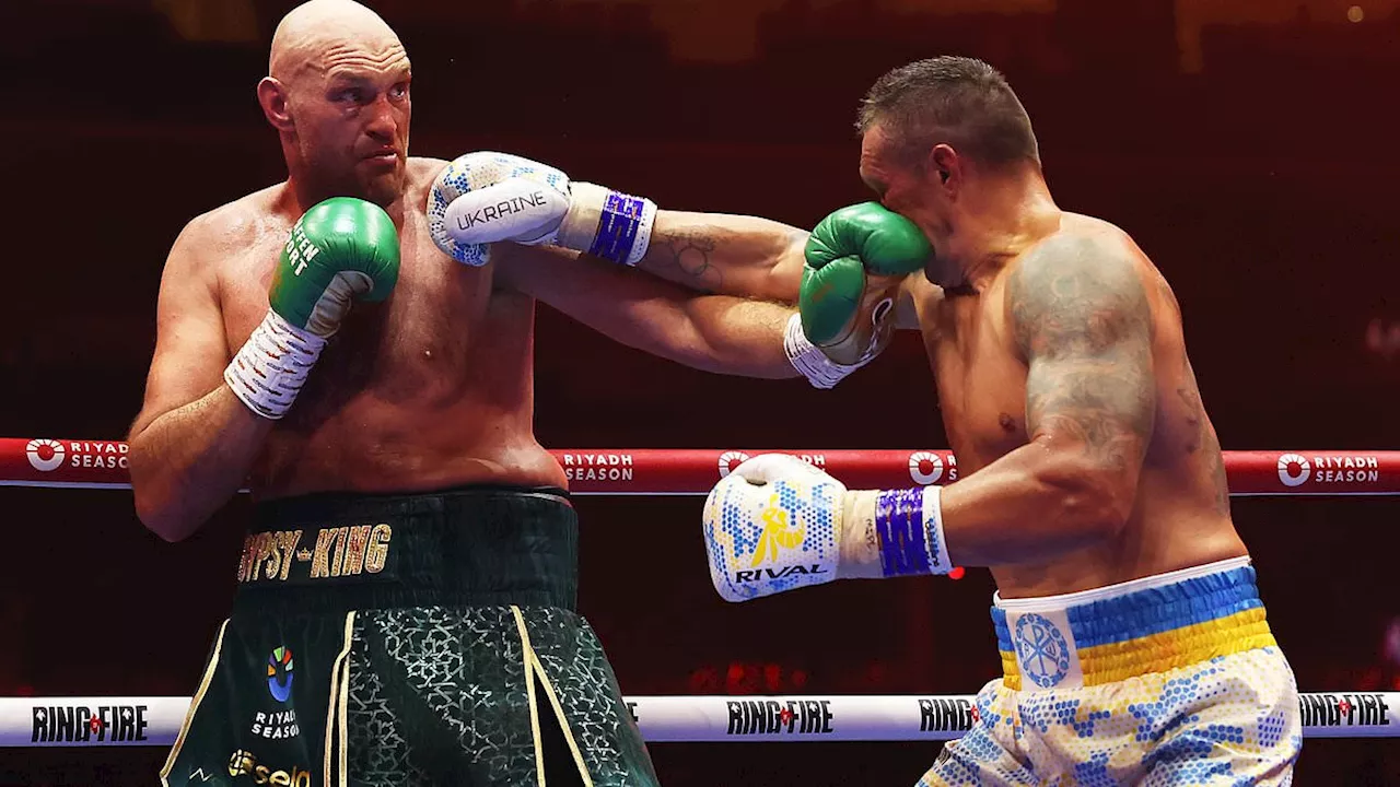 Tyson Fury sensationally claims Ukrainian Oleksandr Usyk was awarded split decision in world...