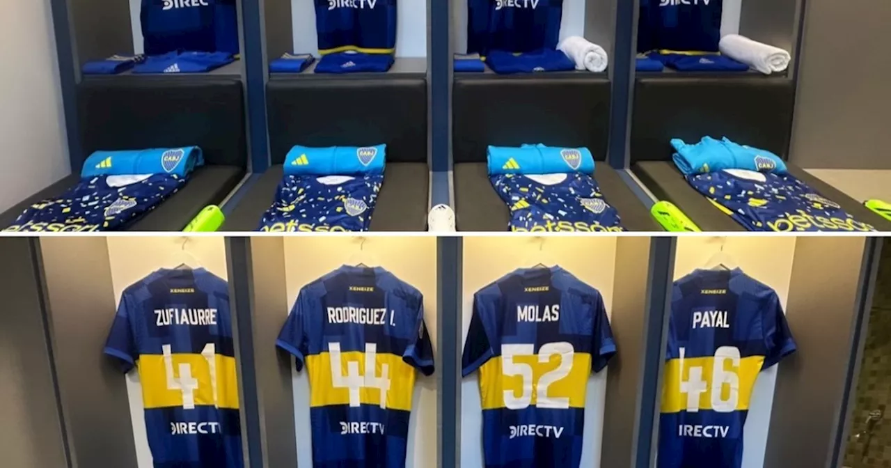 El 11 de Boca confirmado y un vestuario lleno de pibes