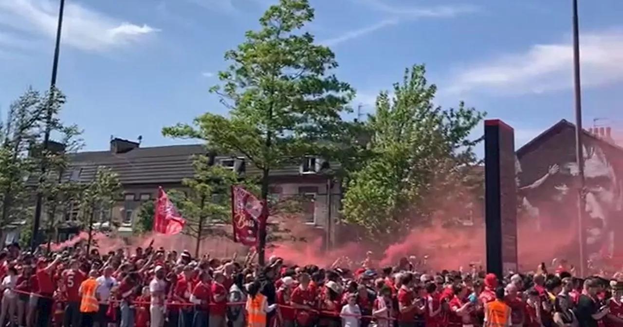 'Mad' scenes at Anfield stadium as thousands line streets