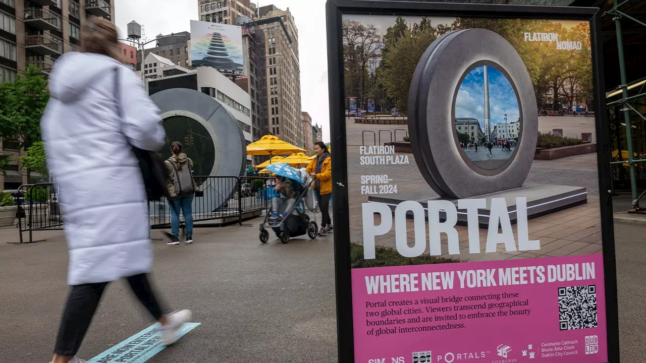 NYC to Dublin 'portal' reopens after temporarily closing