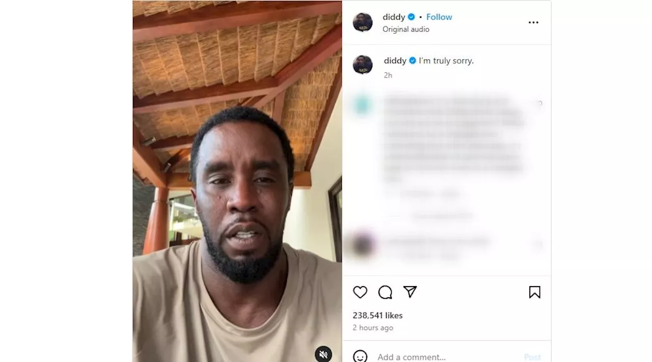 Sean ‘Diddy’ Combs apologizes after video shows him assaulting ex-girlfriend