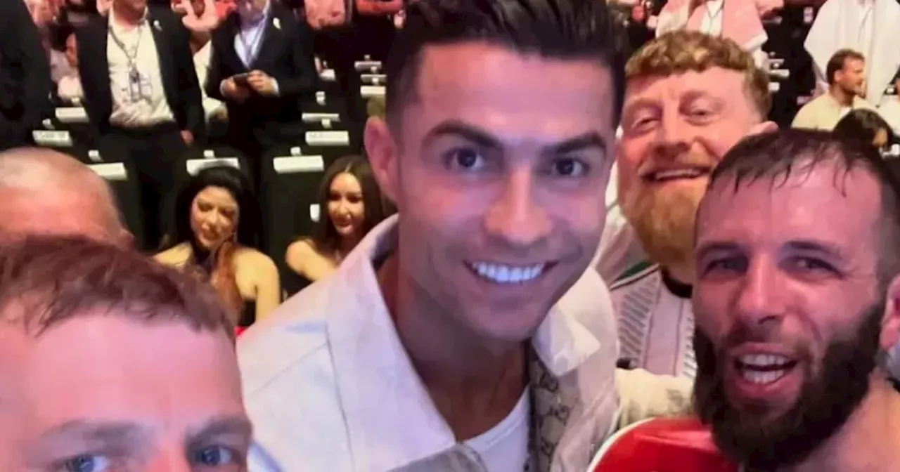 Anthony Cacace celebrates world title win with Cristiano Ronaldo