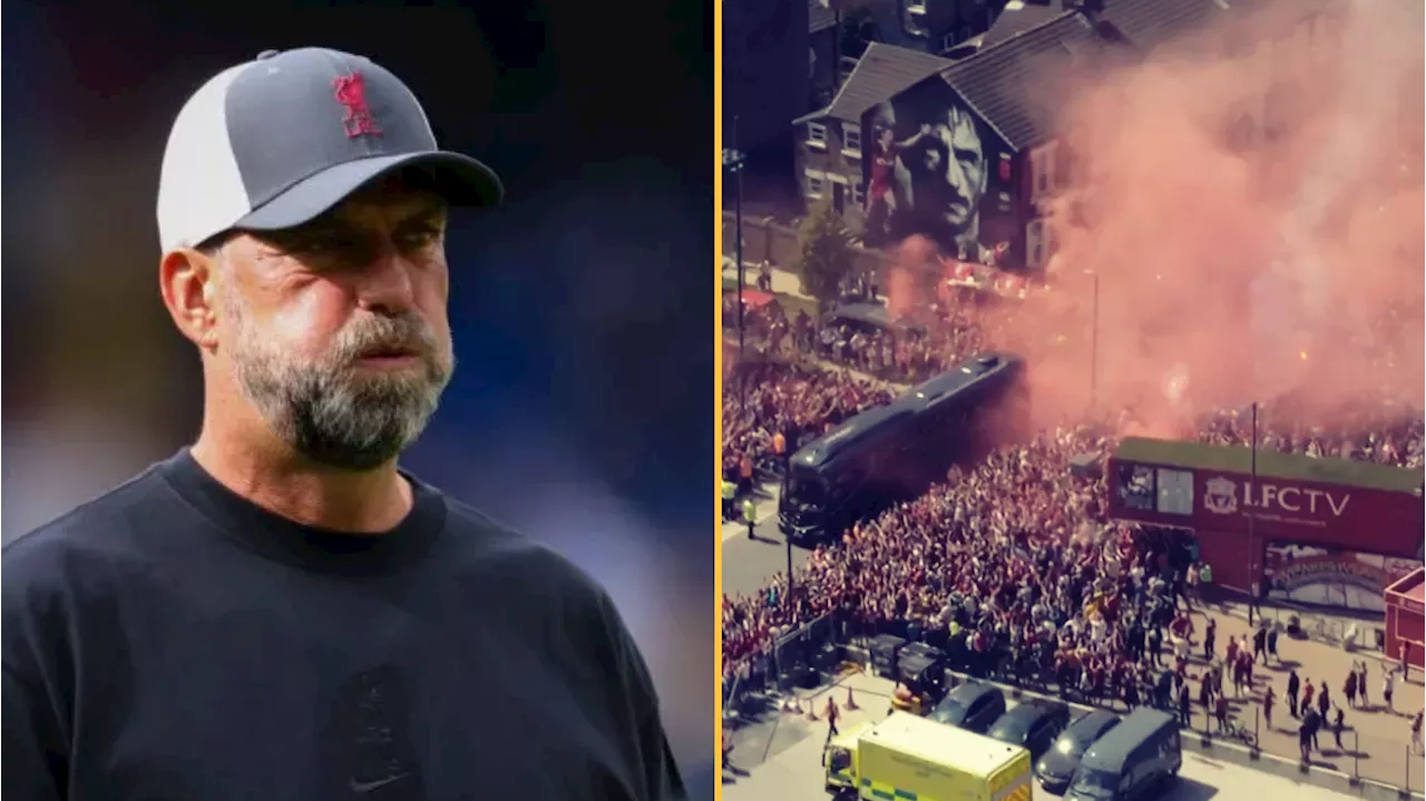 Stunning scenes outside Anfield for Jurgen Klopp's Liverpool farewell