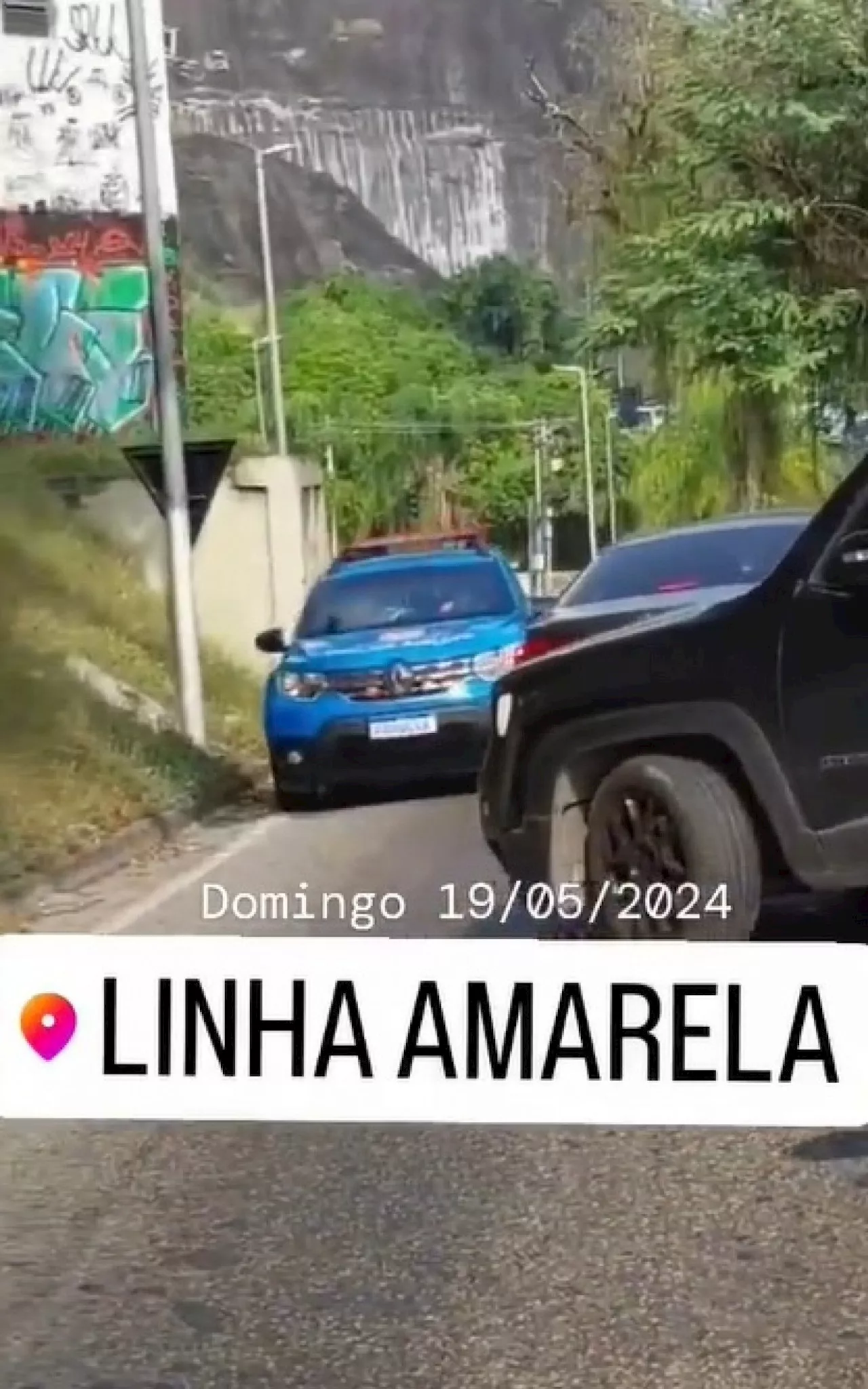 Vídeo: motoristas voltam na contramão durante tentativa de arrastão na Linha Amarela