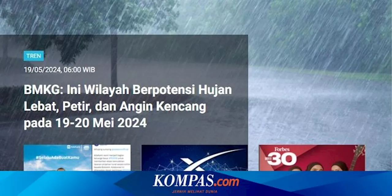 [POPULER TREN] Daftar Forbes 30 Under 30 Asia 2024, Pesawat Jatuh di BSD