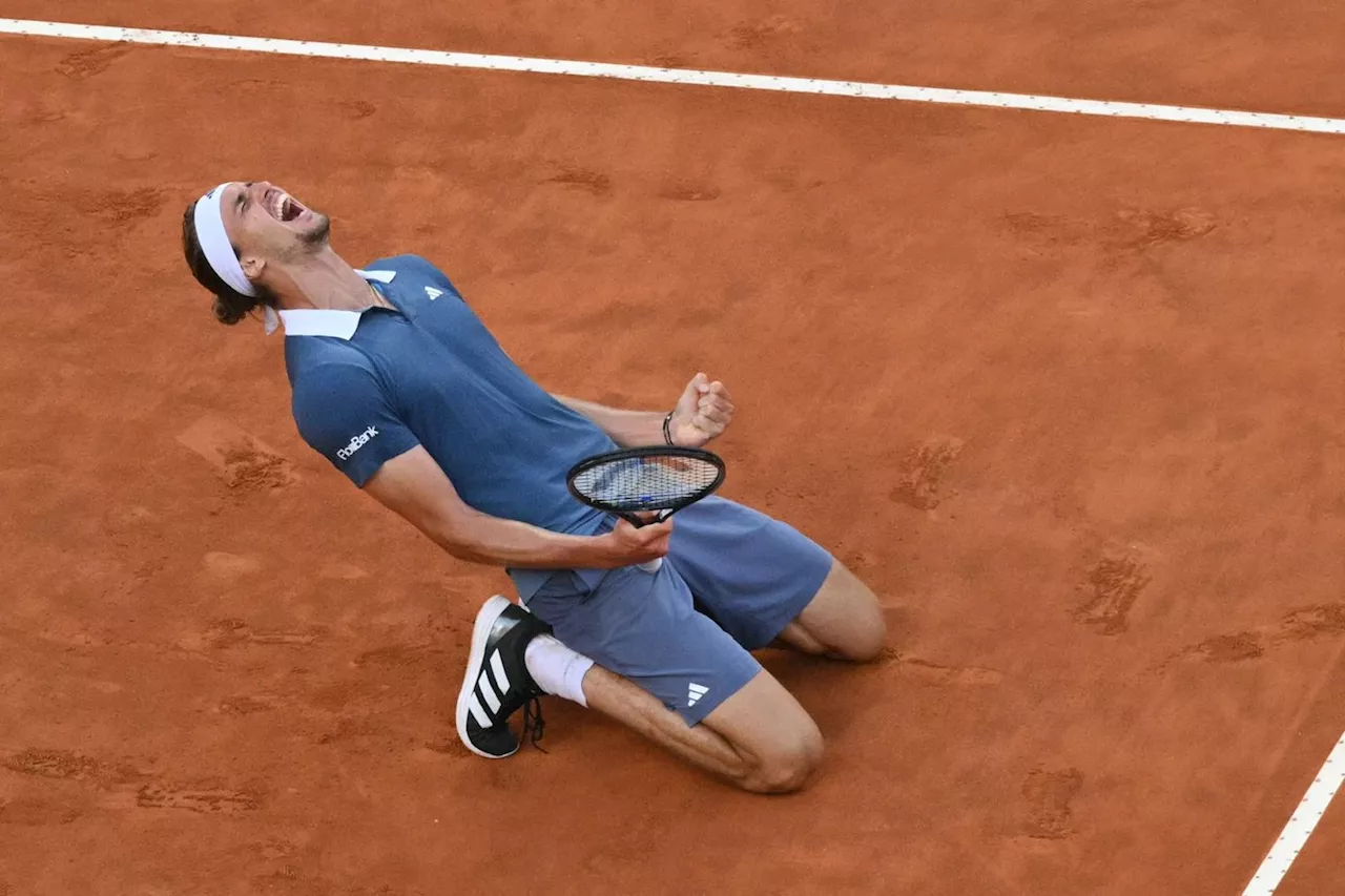 Rome: deux ans après, Zverev tourne la page de sa grave blessure de Roland-Garros