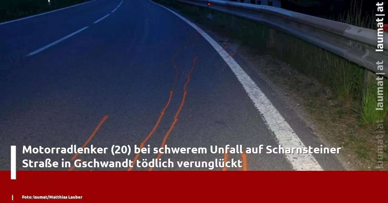 Motorradlenker (20) bei schwerem Unfall auf Scharnsteiner Straße in Gschwandt tödlich verunglückt