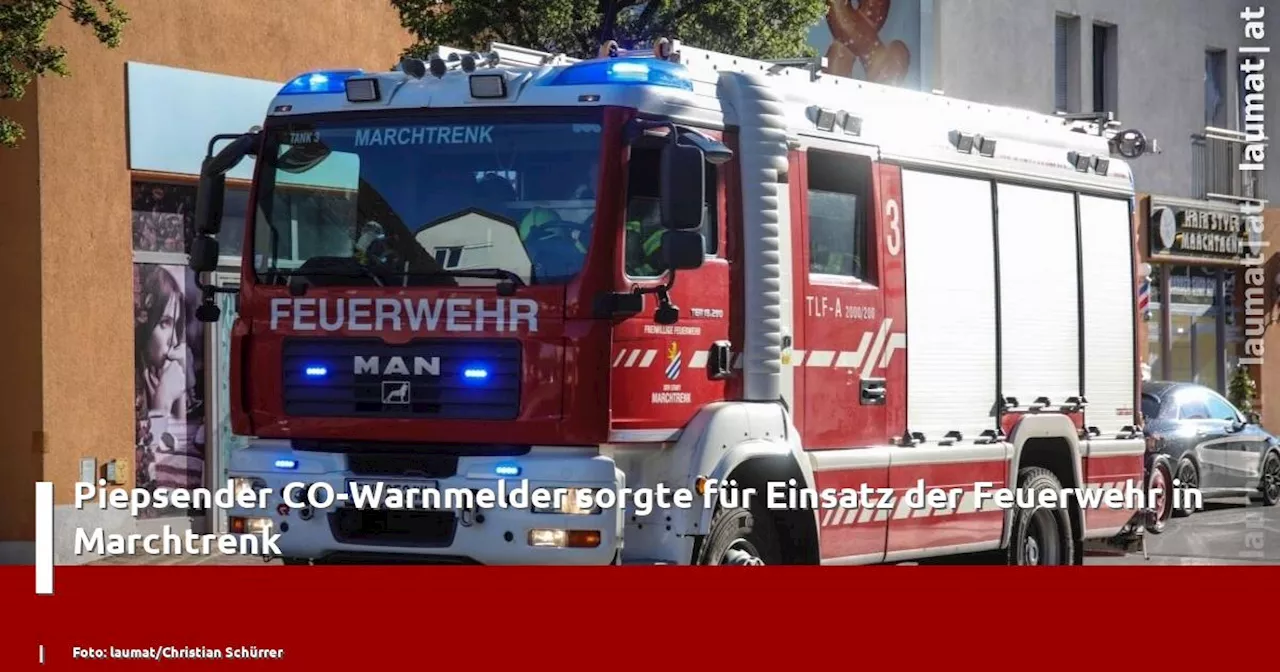 Piepsender CO-Warnmelder sorgte für Einsatz der Feuerwehr in Marchtrenk