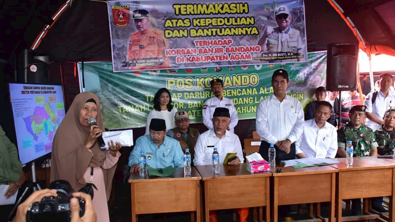 Kementan Kucurkan Bantuan Rp33,34 Miliar untuk Rehabilitasi Lahan Pertanian di Agam