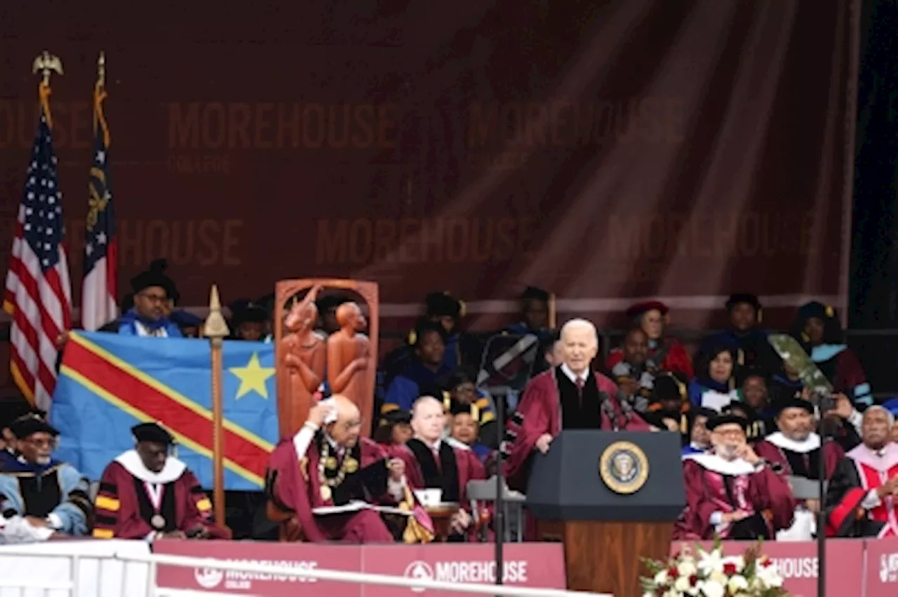 Biden tells Morehouse graduates: ‘Gaza is a “humanitarian crisis’