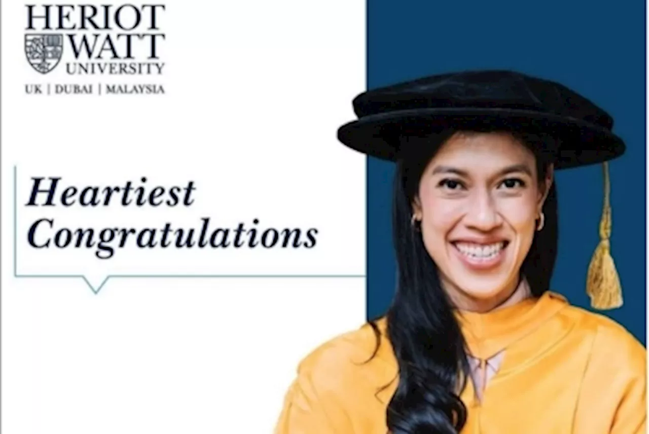 Hannah Yeoh congratulates Nicol David on being Heriot-Watt University Malaysia Pro-Chancellor