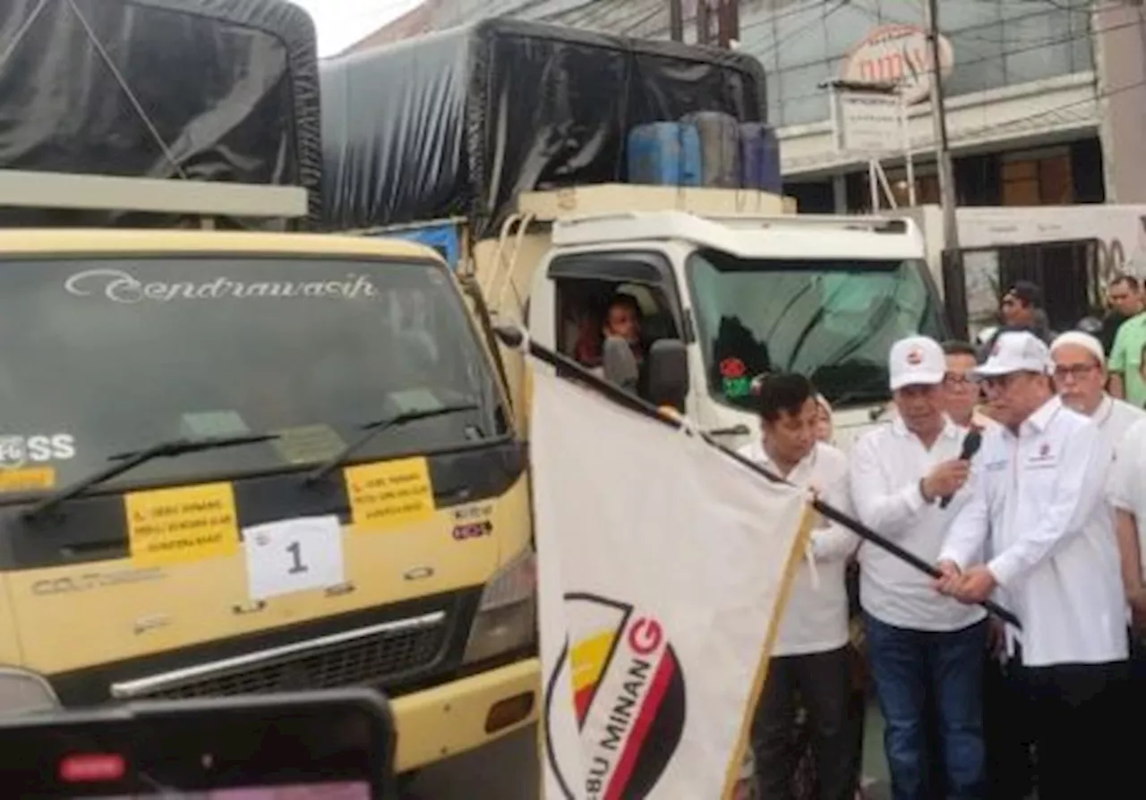 Bantu Korban Bencana, Gebu Minang Salurkan Paket Bahan Pokok ke Sumbar