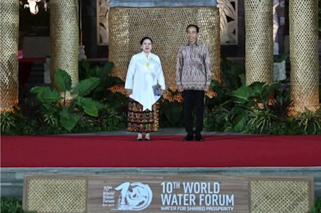 Disambut Hangat Jokowi, Puan Hadiri Welcoming Dinner World Water Forum di Bali