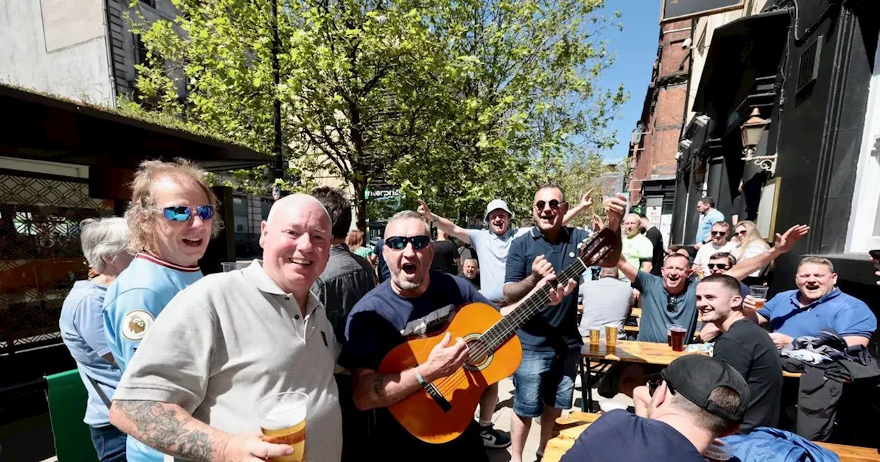 LIVE: Manchester City fans descend on city ahead of Premier League title decider