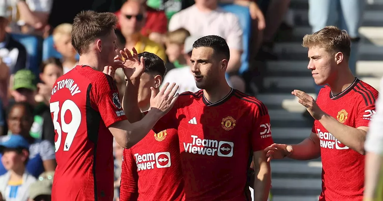 Manchester United player ratings as Casemiro and Rasmus Hojlund good vs Brighton