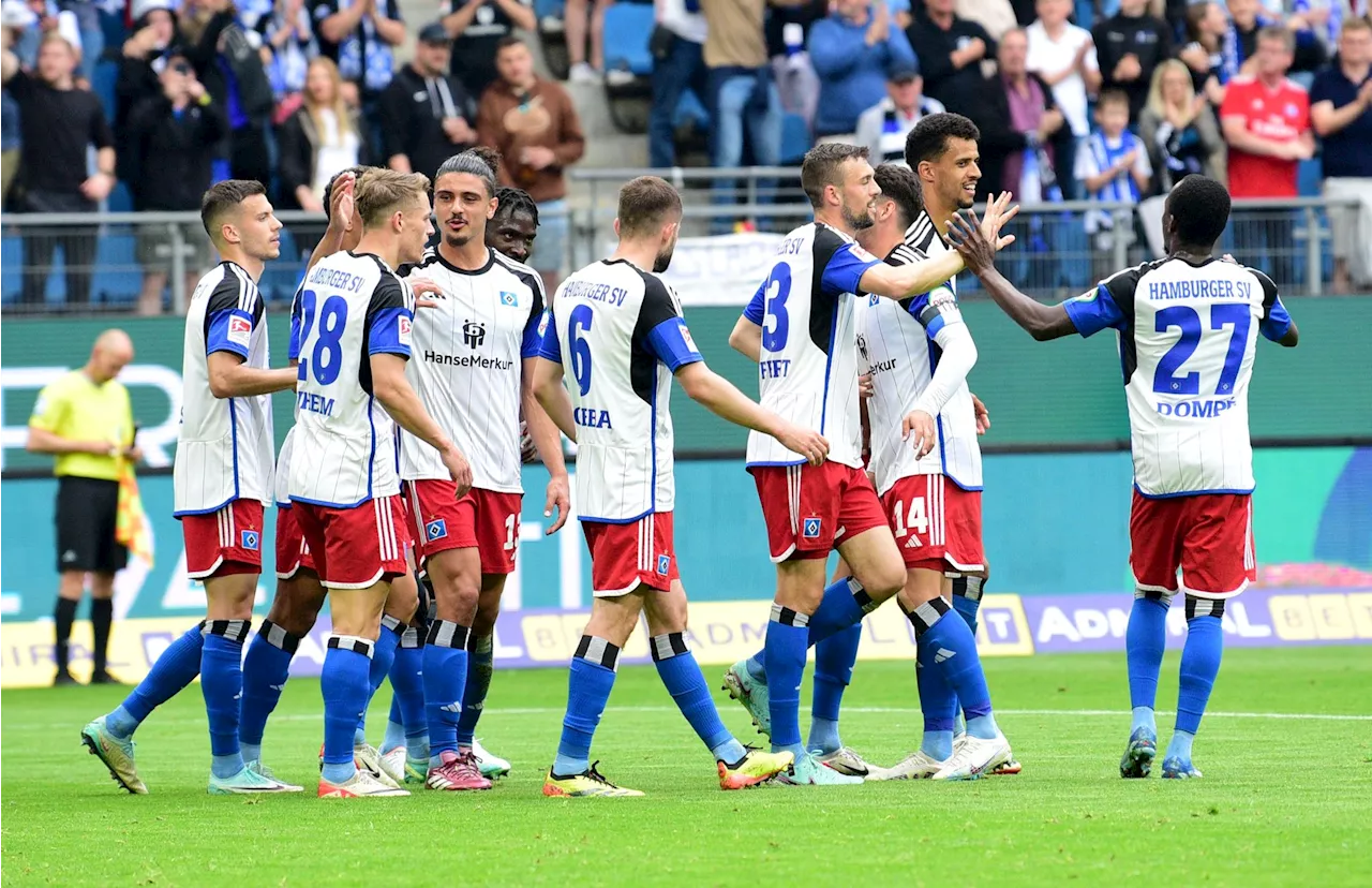 HSV gewinnt dank Glatzel-Dreierpack gegen Nürnberg