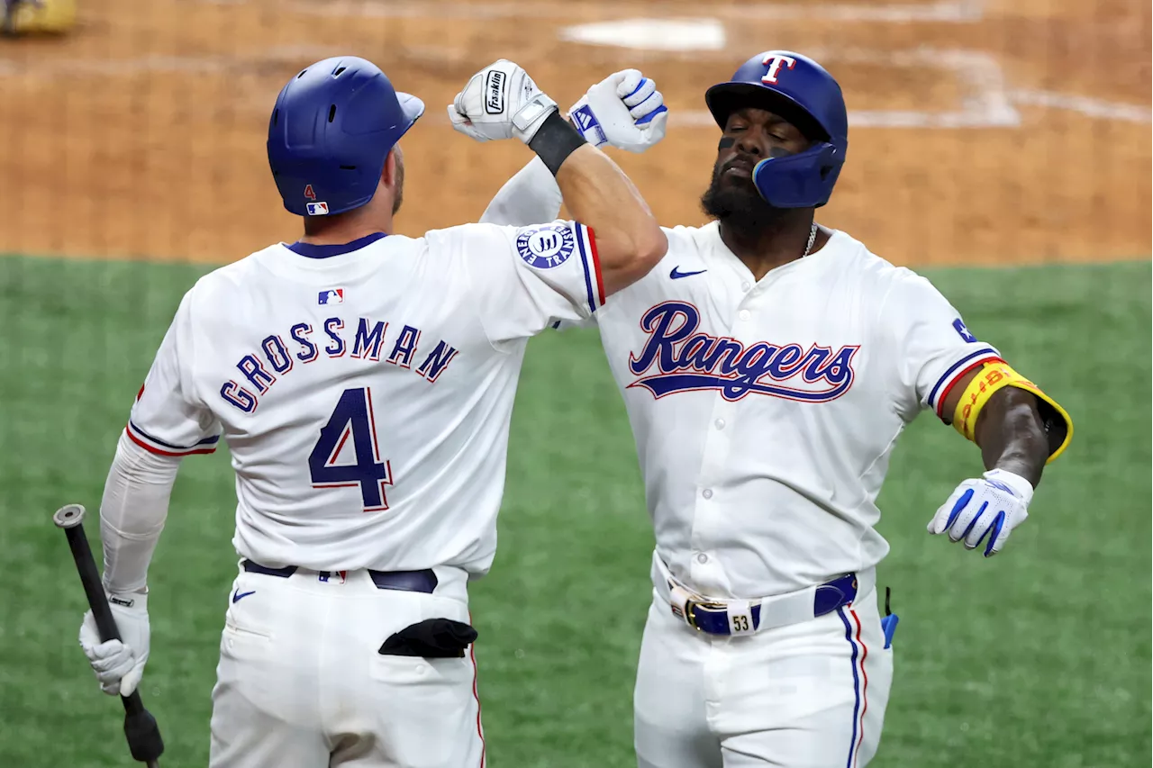 Rangers outlast Angels in 13 innings when Lowe gets hit by pitch