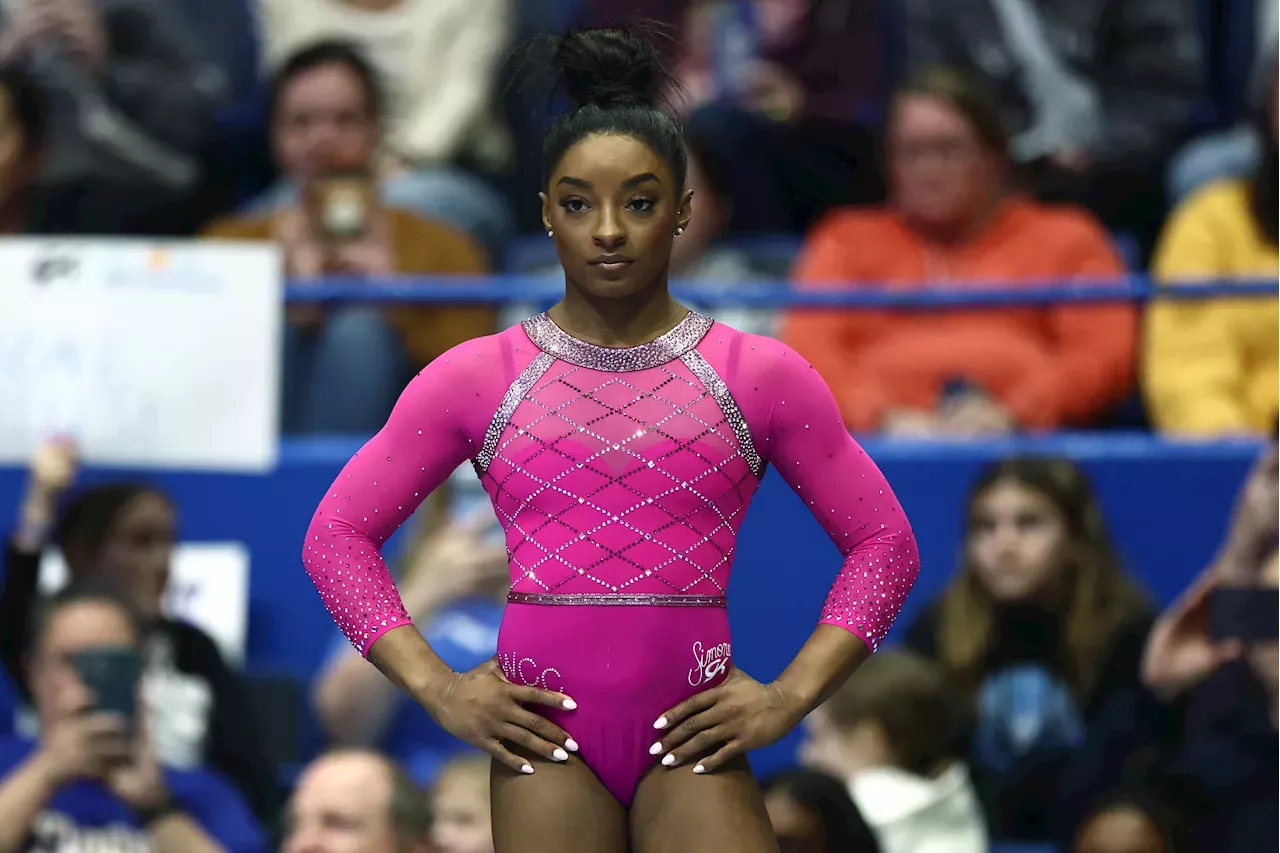 Simone Biles Shines In Return While Gabby Douglas Scratches After A