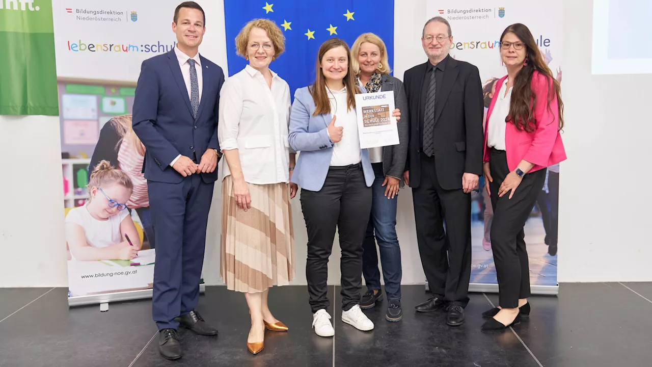 Gymnasium Lilienfeld erhielt Gütesiegel „Werkstatt in der Schule“