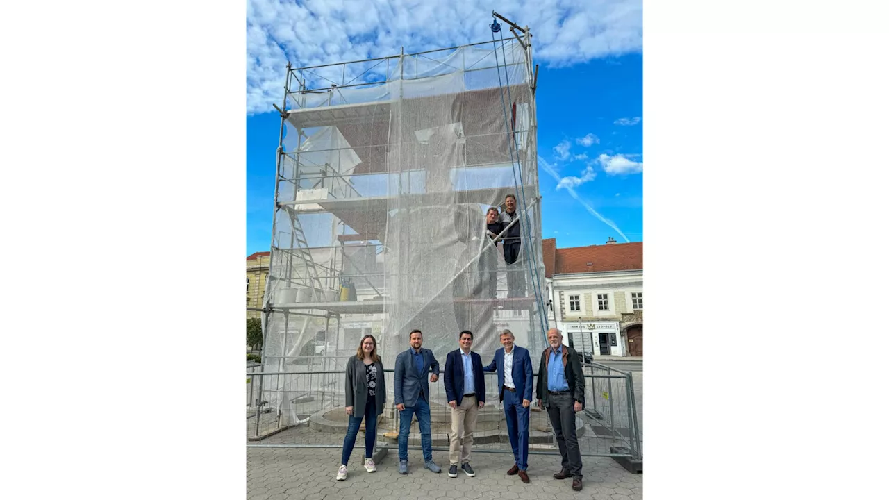 Korneuburger Rattenfängerbrunnen bleibt bis Juni unsichtbar