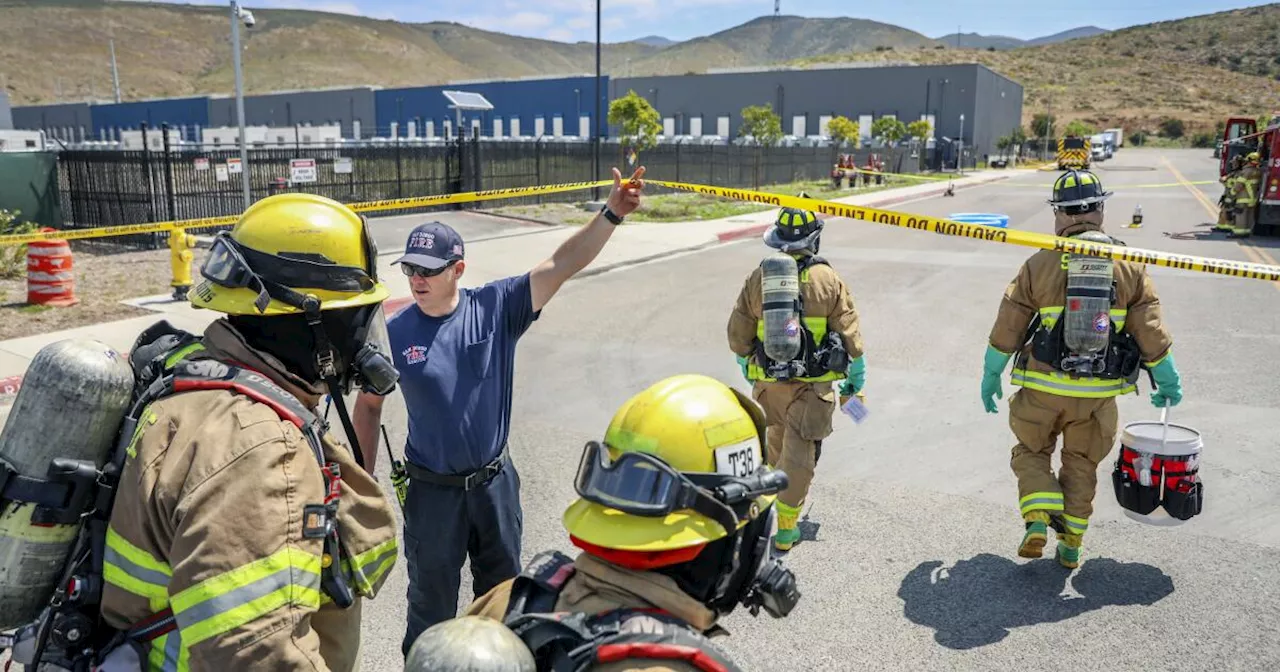 Fire at Otay Mesa battery storage facility burns for fifth day