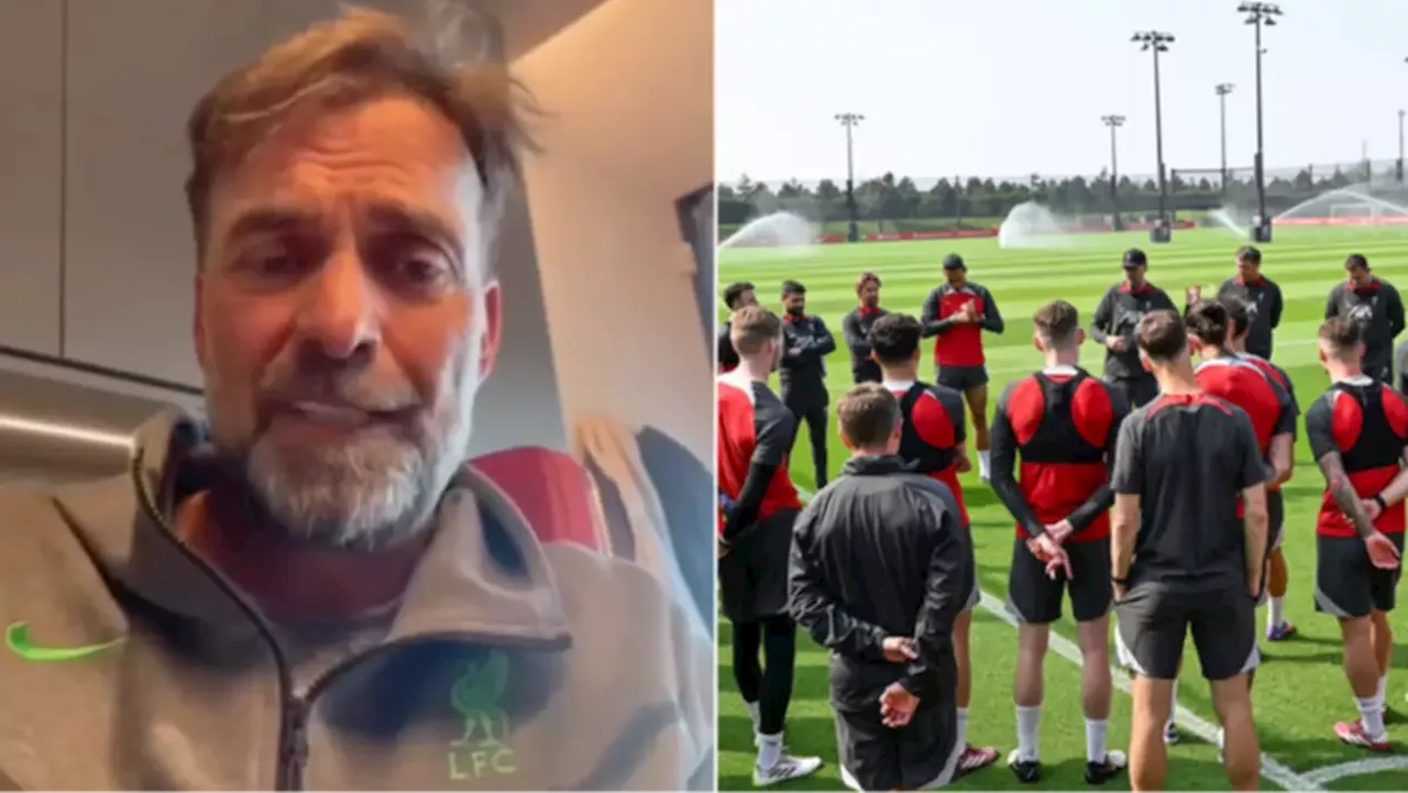 Jurgen Klopp nearly in tears after Liverpool players did 'incredibly nice thing' ahead of final match