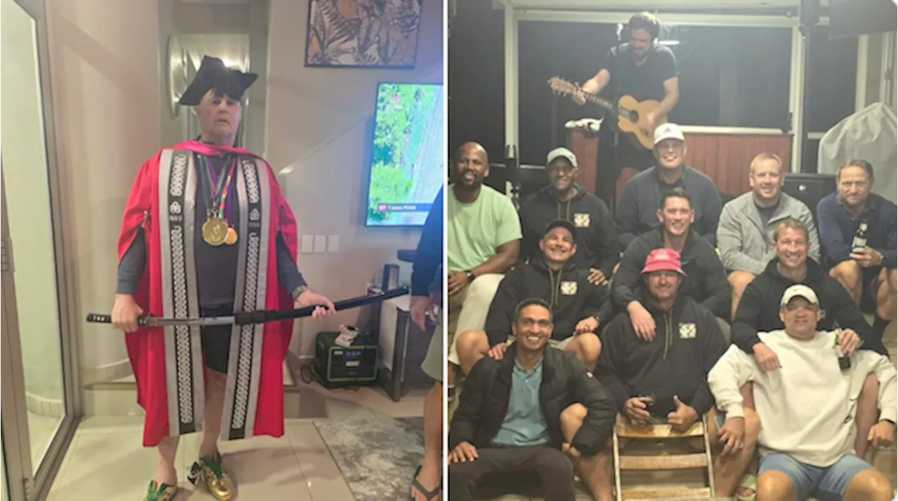 Inside Rassie Erasmus’ colourful Springbok-themed boys weekend