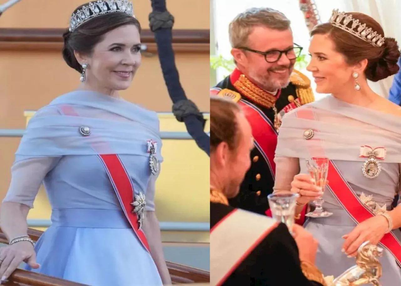 Queen Mary shines in Queen Margrethe’s tiara at Norway state visit