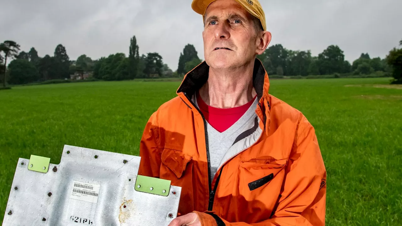 Fresh Boeing safety fears after dog walker finds metal panel ‘which fell from one of firm’s jets’ in field...