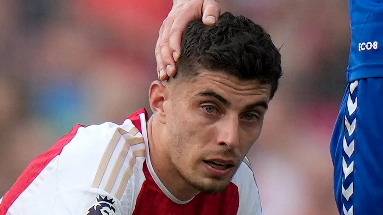 Kai Havertz breaks down in tears after Arsenal fall agonisingly short of Premier League title on final day...