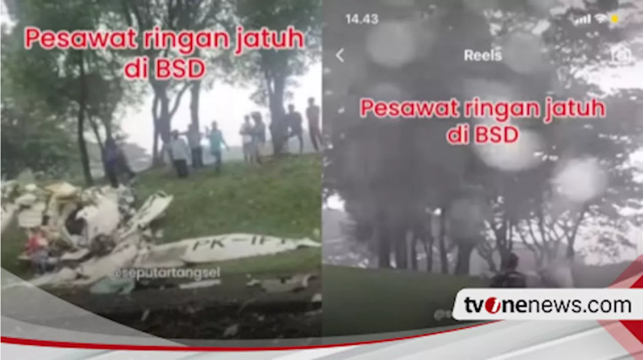 Pesawat Latih Jatuh di BSD Tangerang Selatan, Tiga Dinyatakan Meninggal Dunia