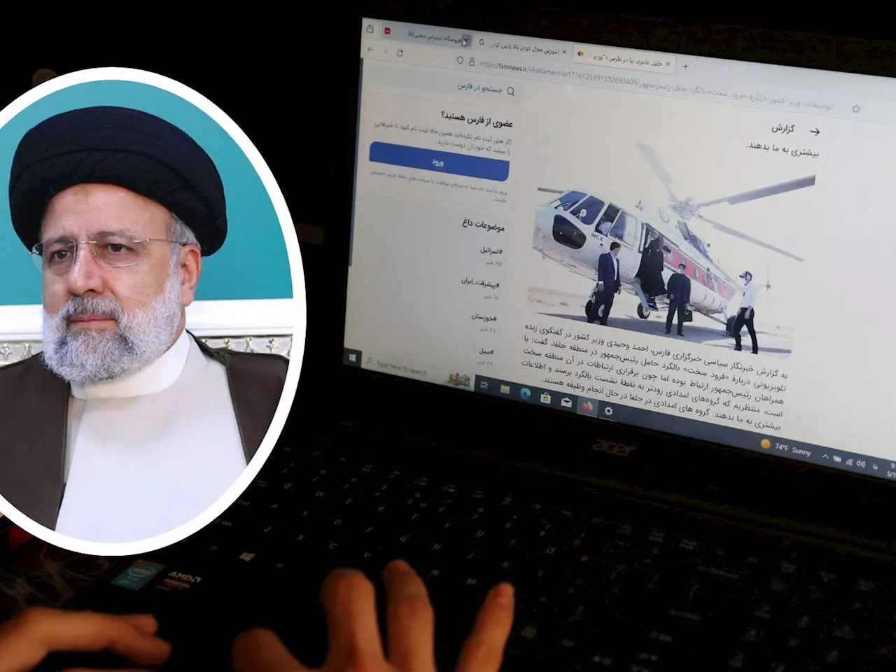 Irans Präsident Raisi nach Heli-Absturz offenbar in Lebensgefahr