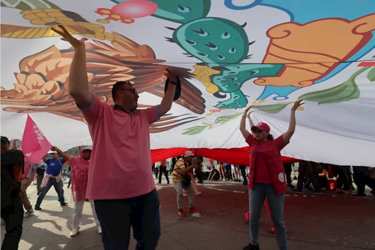 Tens of thousands protest against Mexico's president in the main square of Mexico City