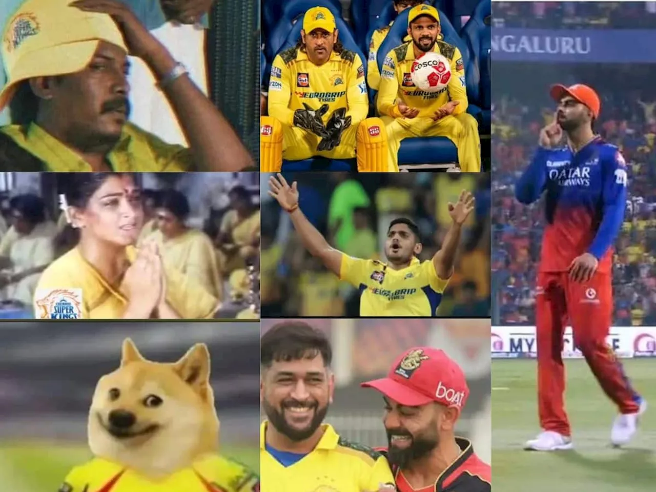 CSK vs RCB : சென்னையை துவம்சம் செய்த பெங்களூரு! “ஈ சாலா கப் நம்தே” ரசிகர்களின் மீம் கலாட்டா..