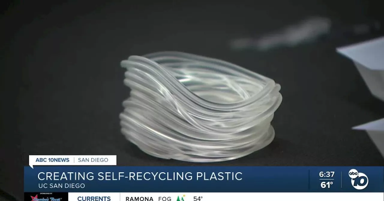 Researchers at UC San Diego create 'self-recycling' plastic