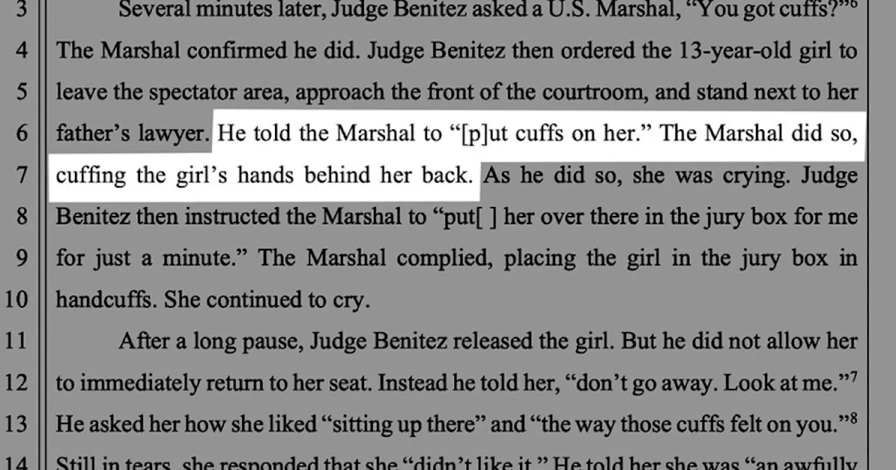 San Diego federal judge reprimanded by 9th Circuit for ordering teen handcuffed