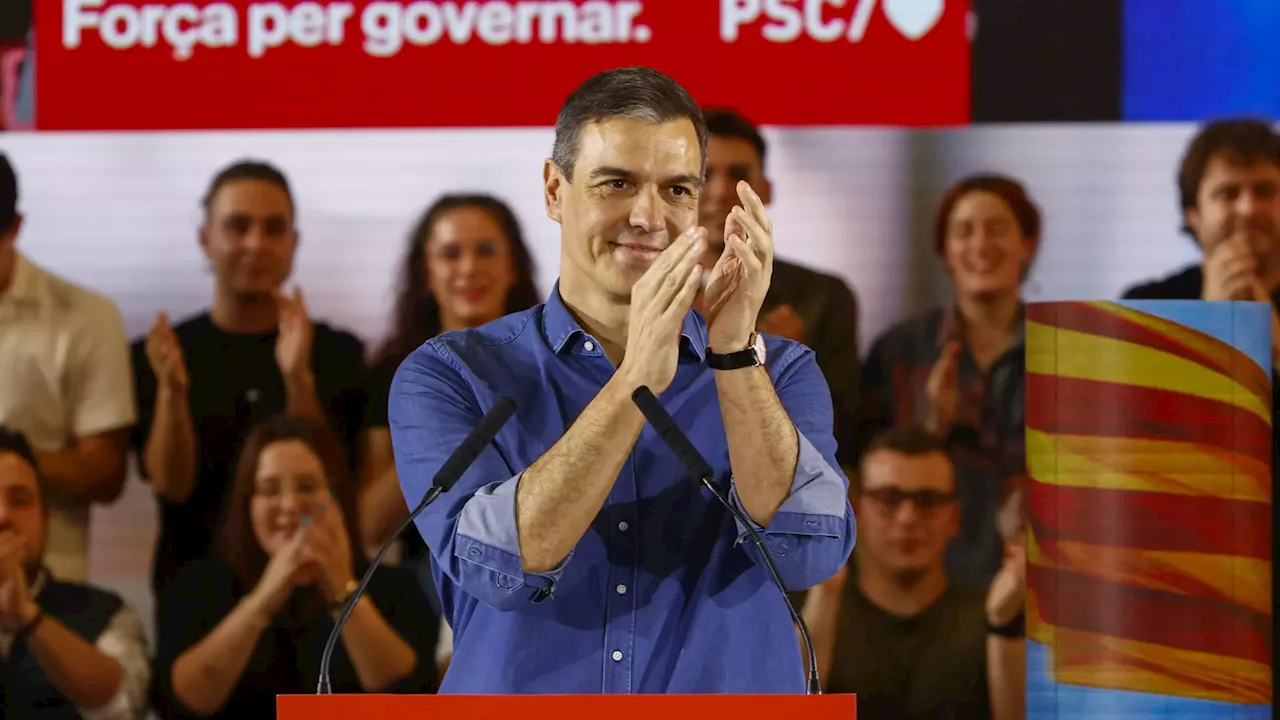 Sánchez se estrena en la campaña electoral del PSC: 'El camino de nuestras siglas no es el más sencillo, pero es el más justo'