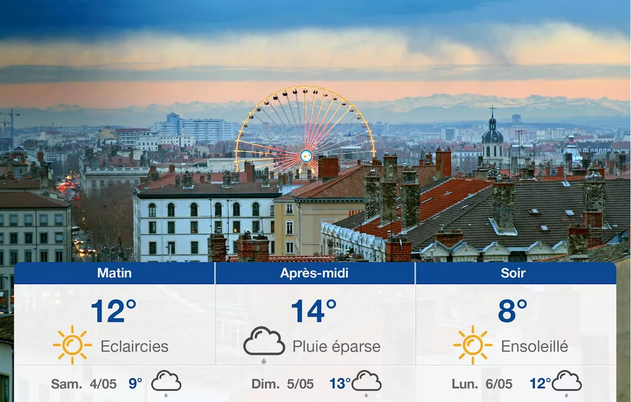 Météo Lyon: prévisions du vendredi 3 mai 2024