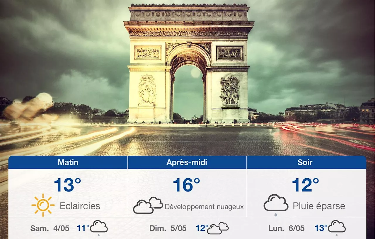 Météo Paris: prévisions du vendredi 3 mai 2024