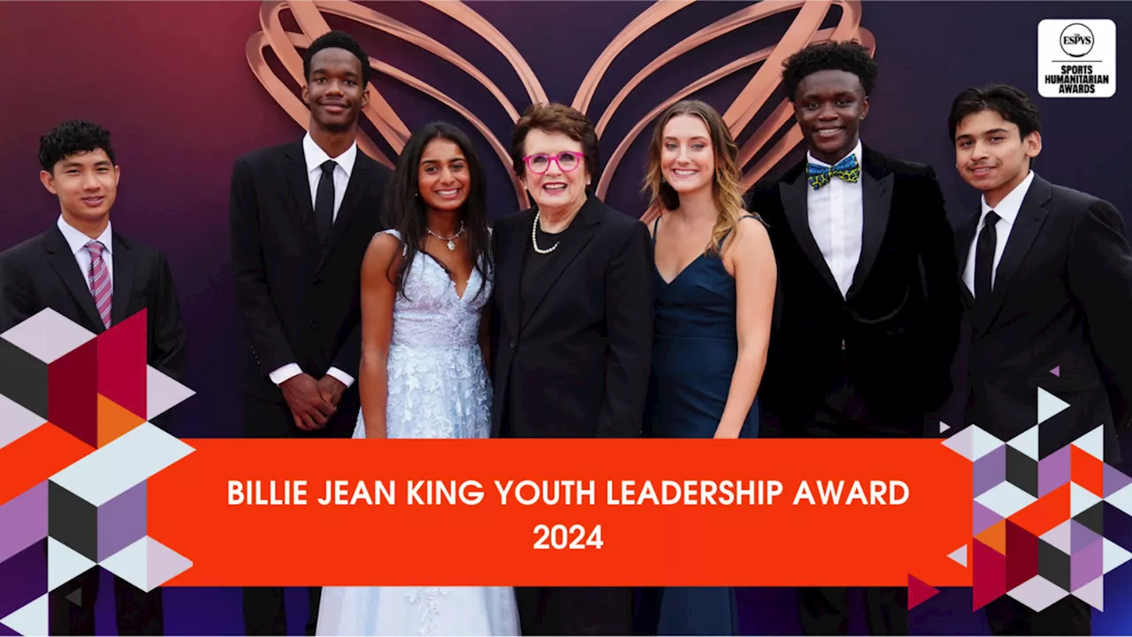 Apply by May 10 for the 2024 Billie Jean King Youth Leadership Award