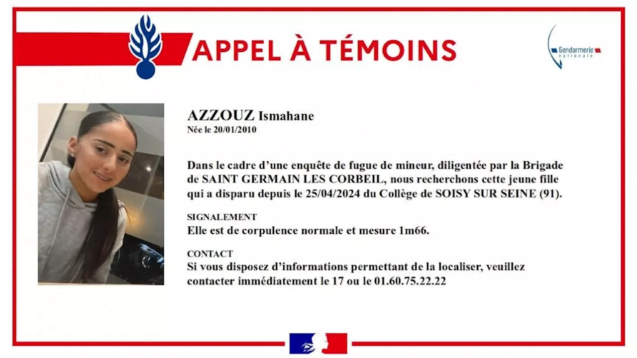 Essonne : un appel à témoins lancé après la disparition d'une adolescente de 14 ans