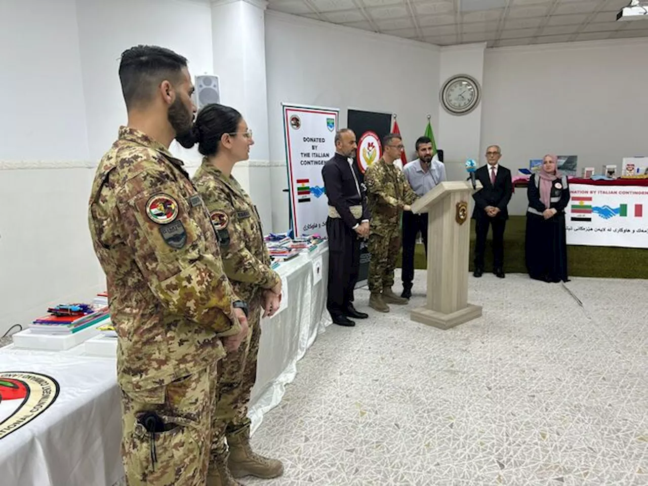 La base italiana supporta i peshmerga del Kurdistan