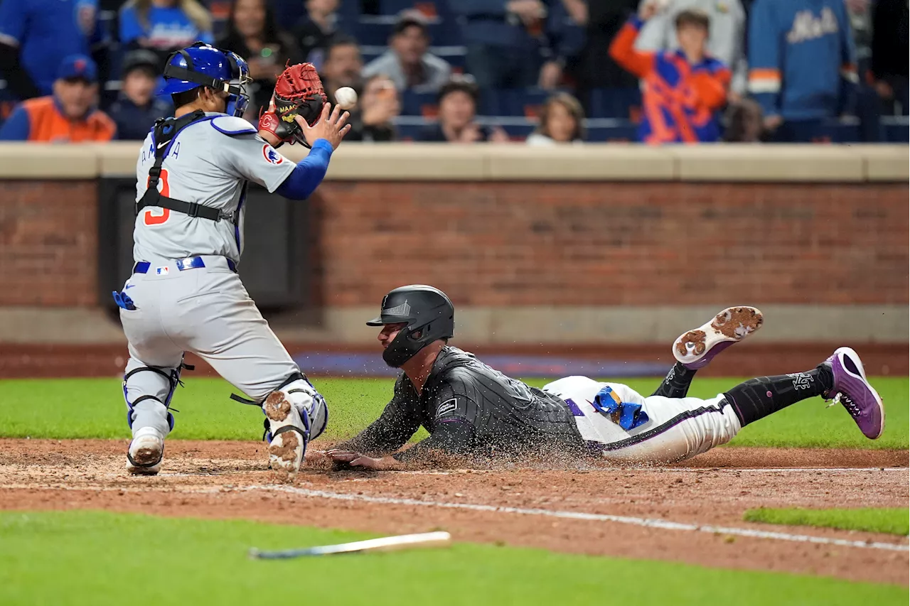 Mets miffed by MLB's ruling on game-ending play at plate vs. Cubs